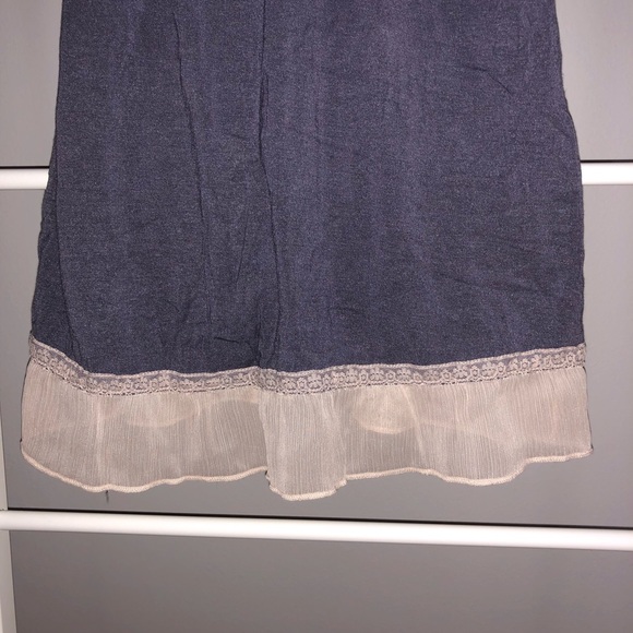 Victoria Secret Neglige Nightie Gray Cream Lace S - Picture 4 of 8